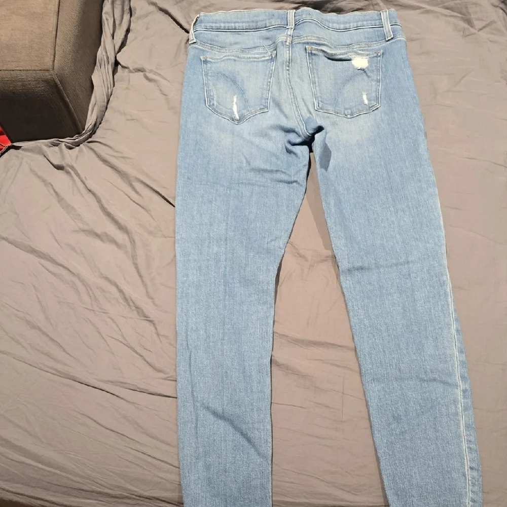 Joe's Jeans Light Blue Skinny Distressed Jeans - Picture 5 of 7